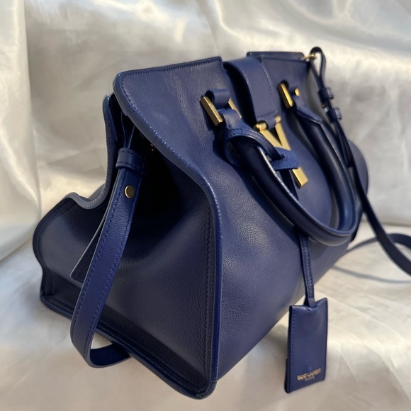 Saint Laurent Blue Small Classic Y Cabas Shoulder bag - Picture 2 of 16